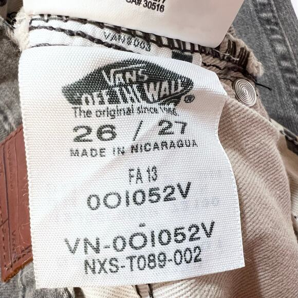 Vans Off The Wall Jeans Custom Made For You V66 Slim Fit 26x27 Gray Low Rise New - Picture 6 of 10